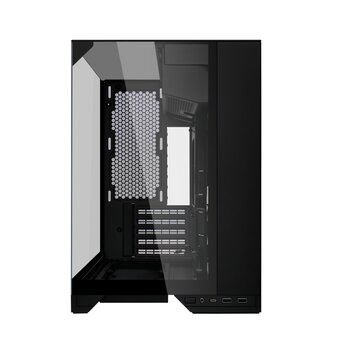 Корпус Lian Li O11 Vision-M Digital (G99.O11VMDX.R0) / Black / 9.2" LCD screen / 1 x 140mm PWM Fan / Mini-Tower, TG 