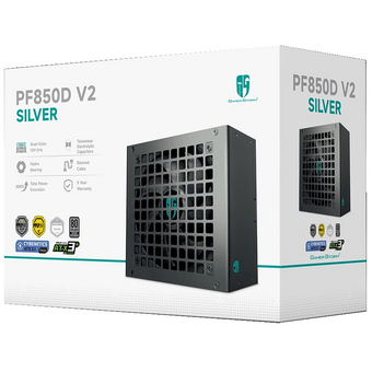  Блок питания Deepcool Gamerstorm PF850D V2 (ATX 3.1 850W, PWM 120mm fan, Active PFC+DC to DC, 80+ Silver, Cybenetics 230V Silver, PPLP 230V Silver) 