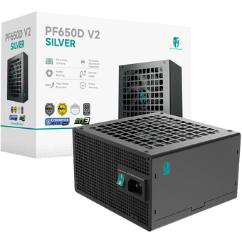  Блок питания Deepcool Gamerstorm PF650D V2 (ATX 3.1 650W, PWM 120mm fan, Active PFC+DC to DC, 80+ Silver, Cybenetics 230V Silver, PPLP 230V Silver) 