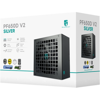  Блок питания Deepcool Gamerstorm PF650D V2 (ATX 3.1 650W, PWM 120mm fan, Active PFC+DC to DC, 80+ Silver, Cybenetics 230V Silver, PPLP 230V Silver) 