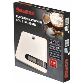  Весы кухонные Sakura SA-6051W 