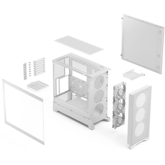  Корпус Fractal Design Pop 2 Air TG RGB White (FD-C-POA2A-04) без БП, Midi-Tower, 3x120mm, 1xUSB-C + 3.2 ATX, mITX 