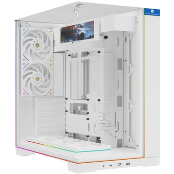 Корпус Thermalright TR-A70 Vision White FanUB (TRA70VFUBW) / TG / TL-UB36RW+TL-UB24W PWM Fans / 9.16'' LCD screen / USB TYPE-C / ATX 