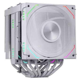  Кулер 1STPLAYER F.A.S.T. FT12DSL-6 White (FT12DSL-6-WH) / 6HPx6mm, dual tower, 275W TDP, 2x120mm ARGB fans, 600-2000 RPM, 57.56 CFM, 38.21 dBA 