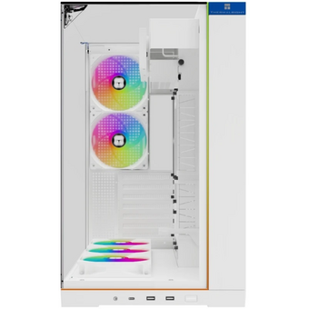  Корпус Thermalright TR-A70 Vision White Fan5-C (TRA70VF5CW) / TG / 5x120mm ARGB PWM Fans / ARGB Strip / 9.16'' LCD screen / USB TYPE-C / ATX 