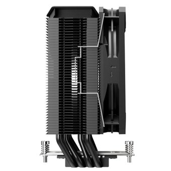  Кулер upHere P4K Black / 4HPx6mm, 200W TDP, single tower, 1x120mm fan, 800-1800RPM, 79.9 CFM, 27dBA 