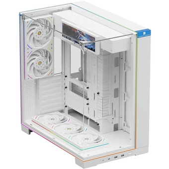  Корпус Thermalright TR-A70 Vision White FanUB (TRA70VFUBW) / TG / TL-UB36RW+TL-UB24W PWM Fans / 9.16'' LCD screen / USB TYPE-C / ATX 