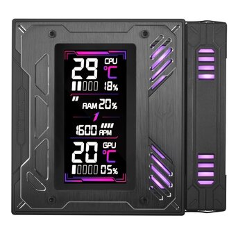  Кулер 1STPLAYER F.A.S.T. FT12DSL-6 Black (FT12DSL-6-BK) / 6HPx6mm, dual tower, 275W TDP, 2x120mm ARGB fans, 600-2000 RPM, 57.56 CFM, 38.21 dBA 