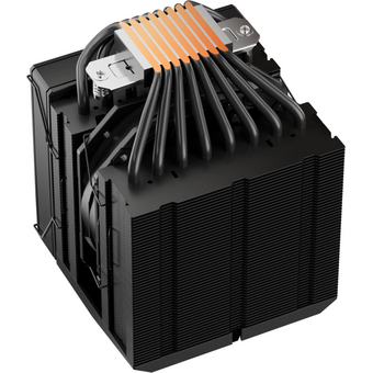  Кулер upHere UE2 Elite KC8C Black ARGB / 8HPx6mm, 280W TDP, dual tower, 2x120mm fans, 600-1650RPM, 68CFM, 25dBA 