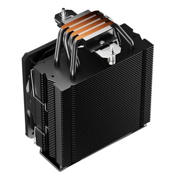  Кулер upHere P4K Black / 4HPx6mm, 200W TDP, single tower, 1x120mm fan, 800-1800RPM, 79.9 CFM, 27dBA 