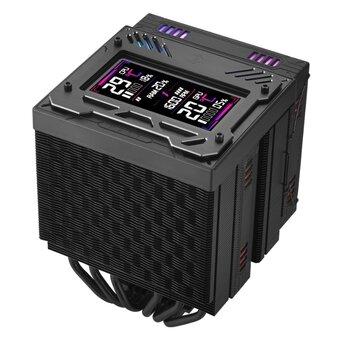  Кулер 1STPLAYER F.A.S.T. FT12DSL-6 Black (FT12DSL-6-BK) / 6HPx6mm, dual tower, 275W TDP, 2x120mm ARGB fans, 600-2000 RPM, 57.56 CFM, 38.21 dBA 