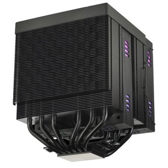  Кулер 1STPLAYER F.A.S.T. FT12DSL-6 Black (FT12DSL-6-BK) / 6HPx6mm, dual tower, 275W TDP, 2x120mm ARGB fans, 600-2000 RPM, 57.56 CFM, 38.21 dBA 