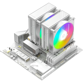  Кулер ID-COOLING Frozn A620 Pro XE ARGB Snow LGA1954/1851/1700/1200/115X/AM5/AM4 (TDP 260W, PWM, белый, 6 тепл.трубок + медная база) 