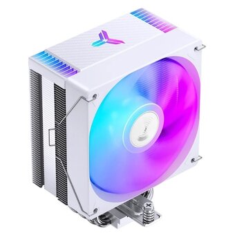  Кулер JONSBO CR-1000 Max V2 Color White LGA1851/1700/1200/115X/AM5/AM4 (TDP 230W, PWM, 120mm Dynamic Multi-Color LED Fan, 6 тепловых трубок) 