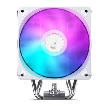  Кулер JONSBO CR-1000 Max V2 Color White LGA1851/1700/1200/115X/AM5/AM4 (TDP 230W, PWM, 120mm Dynamic Multi-Color LED Fan, 6 тепловых трубок) 