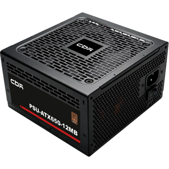  Блок питания CBR PSU-ATX650-12MB ATX 650W, 80+ Bronze, DC-DC, APFC, 12cm fan, 20+4pin/1*8+(4+4)pin/2*6+2pin/3*IDE/6*SATA/1*FDD, 1.5м каб, чёрный 