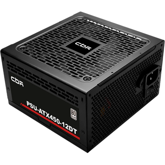  Блок питания CBR PSU-ATX450-12DT ATX 450W, 80+ White, APFC, 12cm fan, 20+4pin/1*8+(4+4)pin/2*6+2pin/2*IDE/4*SATA, 1.5м кабель питания, чёрный 