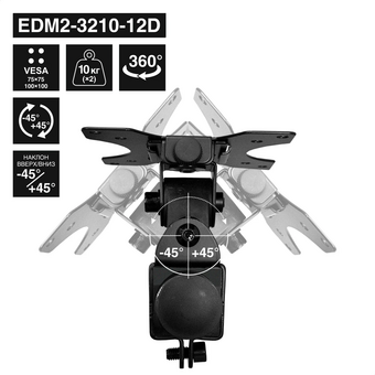  Кронштейн ExeGate EDM2-3210-12D (EX300168RUS) 
