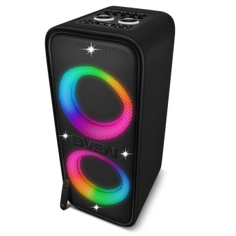  Портативная акустика SVEN PS-1650 черная кожа 