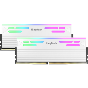  ОЗУ Kingbank K5.01.FLA5ED9501 32GB (2x16Gb) 6000MHz White DDR5 Heatsink RGB / KFRW series / Hynix A-die CL28 (28-35-35-76) 