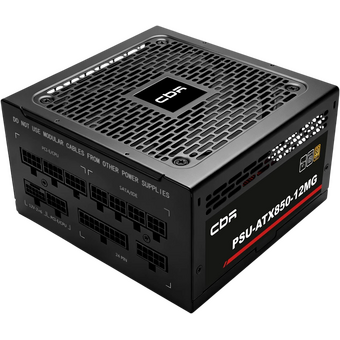  Блок питания CBR PSU-ATX850-12MG ATX 850W, 80+ Gold, Full Modular, DC-DC, APFC, 12cm fan, 20+4pin/1*PCIE5.1(12+4pin)/1*8+(4+4)pin/2*6+2pin 