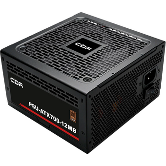  Блок питания CBR PSU-ATX700-12MB ATX 700W, 80+ Bronze, DC-DC, APFC, 12cm fan, 20+4pin/1*8+(4+4)pin/4*6+2pin/3*IDE/6*SATA/1*FDD, 1.5м каб, чёрный 