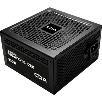  Блок питания CBR PSU-ATX700-12ED ATX 700W, APFC, 12cm fan, 20+4pin/1*8+(4+4)pin/2*6+2pin/2*IDE/4*SATA, 1.5м кабель питания, чёрный 