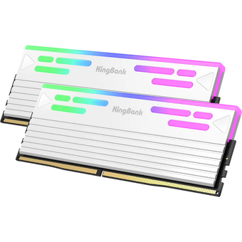  ОЗУ Kingbank K5.01.FLA5ED9501 32GB (2x16Gb) 6000MHz White DDR5 Heatsink RGB / KFRW series / Hynix A-die CL28 (28-35-35-76) 