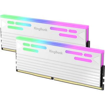  ОЗУ Kingbank K5.01.FLA5ED9501 32GB (2x16Gb) 6000MHz White DDR5 Heatsink RGB / KFRW series / Hynix A-die CL28 (28-35-35-76) 