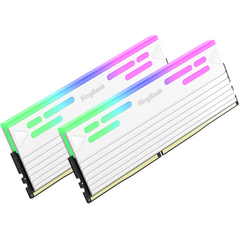  ОЗУ Kingbank K5.01.FLA5ED9501 32GB (2x16Gb) 6000MHz White DDR5 Heatsink RGB / KFRW series / Hynix A-die CL28 (28-35-35-76) 