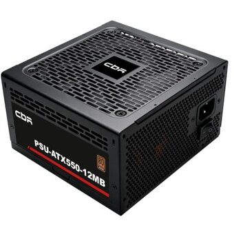  Блок питания CBR PSU-ATX550-12MB ATX 550W, 80+ Bronze, DC-DC, APFC, 12cm fan, 20+4pin/1*8+(4+4)pin/2*6+2pin/2*IDE/4*SATA, 1.5м кабель питания, чёрный 