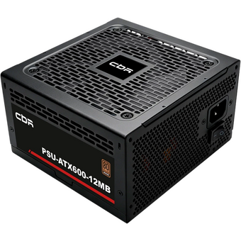  Блок питания CBR PSU-ATX600-12MB ATX 600W, 80+ Bronze, DC-DC, APFC, 12cm fan, 20+4pin/1*8+(4+4)pin/2*6+2pin/3*IDE/4*SATA, 1.5м кабель питания, чёрный 