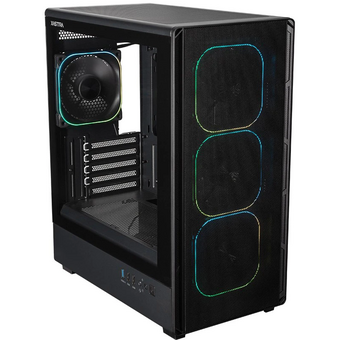  Корпус XASTRA A315M 4ARGB-FG Black (A315M-4FG12A) mATX/Mesh/ Screwless TG/ 4x120mm FG ARGB PWM fans 