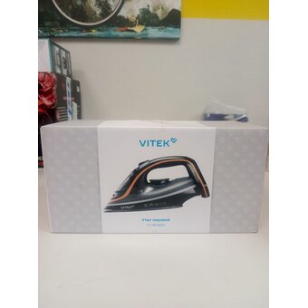  УЦ Утюг Vitek VT-IRN1205 черный (плохая упаковка, потертость на корпусе, царапины на подошве) 