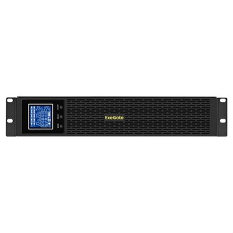  ИБП Exegate Pure Sine Wave SinePower UHB-3000.LCD.AVR.8C13.RJ.USB.BC.2U (EX299039RUS) 3000VA/2400W, LCD, AVR, 8*C13, RJ45/11, USB, батарея 12V 