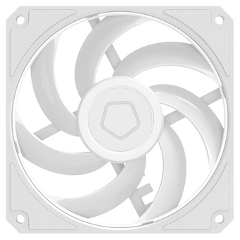  Вентилятор ID-COOLING AM-120 Slim White 120x120x15мм (PWM, резиновые углы, белый, 0-2500об/мин, супертихий) BOX 
