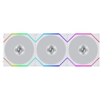  Комплект вентиляторов (3шт.) Lian Li Uni Fan TL Flex 120 Reverse Blade / 12RTL1F3W White (G9F.12RTL1F3W.R0) / 120x124x28мм (PWM, ARGB) 