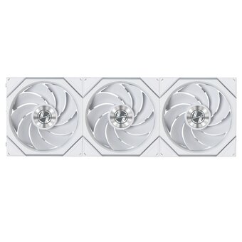  Комплект вентиляторов (3шт.) Lian Li Uni Fan TL Flex 120 Reverse Blade / 12RTL1F3W White (G9F.12RTL1F3W.R0) / 120x124x28мм (PWM, ARGB) 