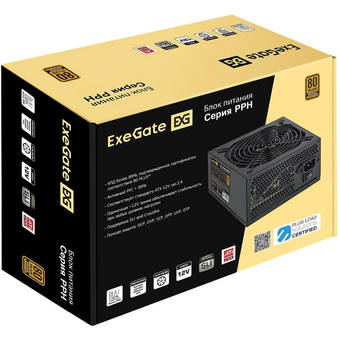  Блок питания Exegate 450PPH-OEM (EX298359RUS-OEM) 450W (ATX, APFC, КПД 88 пр(80 plus Bronze), 12cm fan, 24pin) 