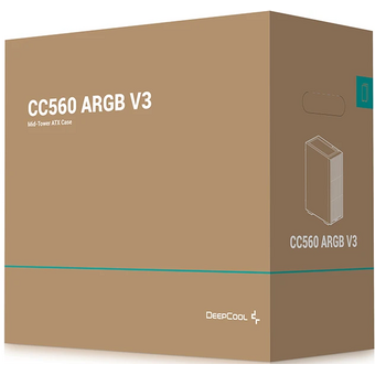  Корпус Deepcool CC560 ARGB V3, TG, 4x120mm ARGB Fan, mini-ITX, mATX, ATX, черный 