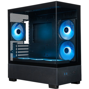  Корпус XASTRA Q500M 6ARGB-FA-C6 Black (Q500M-1FA36A-1FA24A-1FA12A-C6) mATX/Aquarium/Screewless/1x120mm,1x240,1x360 ARGB PWM FA fans/Argb+PWM HUB6port 