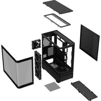  Корпус ASUS Prime AP304 TG ARGB Black (90DC0110-B19000) 