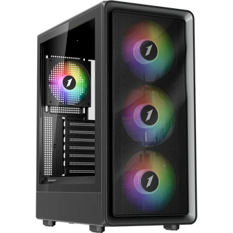  Корпус 1STPLAYER WA7 Black (WA7-BK-3FA7-14-1FA7) / ATX / 3x140mm 1x120mm ARGB fans 