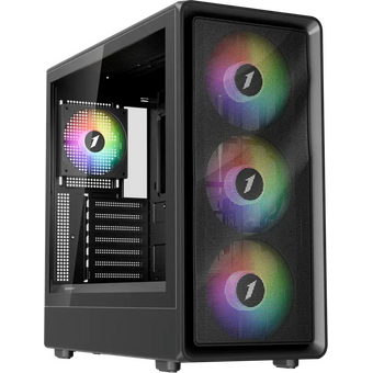  Корпус 1STPLAYER WA8 Black (WA8-BK-3FA7-14-1FA7) / ATX / 3x140mm 1x120mm ARGB fans 