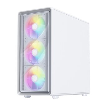  Корпус 1STPLAYER WA8 White (WA8-WH-3FA7-14-W-1FA7-W) / ATX / 3x140mm 1x120mm ARGB fans 