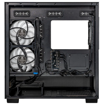  Корпус XASTRA Q500M 6ARGB-FA-C6 Black (Q500M-1FA36A-1FA24A-1FA12A-C6) mATX/Aquarium/Screewless/1x120mm,1x240,1x360 ARGB PWM FA fans/Argb+PWM HUB6port 