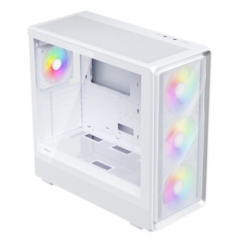  Корпус 1STPLAYER WA8 White (WA8-WH-3FA7-14-W-1FA7-W) / ATX / 3x140mm 1x120mm ARGB fans 