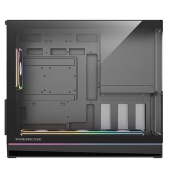  Корпус Powercase TX4 ARGB (CTX4TGMB-A4), TG, Type-C, 1x 360мм+1x120мм ARGB PWM Fans, ARGB+PWM Fan HUB, чёрный, mATX 