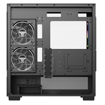  Корпус Powercase Vision Micro S4B V2 (CVMMSHBV2-A3), Tempered Glass, Type-C, 3x 120mm ARGB PWM Fan, ARGB+PWM HUB, чёрный, mATX 