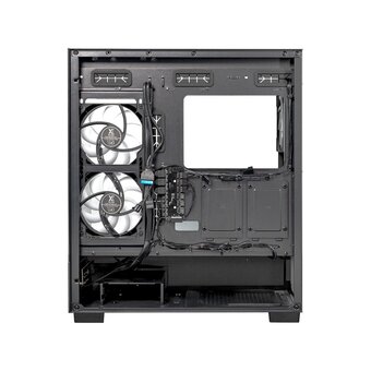  Корпус XASTRA Q500 6ARGB-FA-C6 Black (Q500-1FA36A-1FA24A-1FA12A-C6) ATX/Aquarium/Screewless/ 1x120mm,1x240,1x360 ARGB PWM FA fans/Argb+PWM HUB 6port 